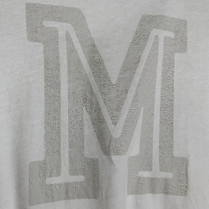 Maison Margiela メゾンマルジェラ 17SS Collegiate M Print Tee カレッジプリント 半袖 Tシャツ ホワイト S50GC0466 Size 48 福生店