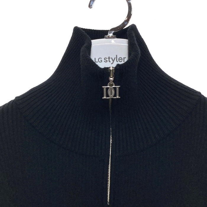 Darich ダーリッチ ハーフジップリブニットワンピース ブラック sizeL 瑞穂店