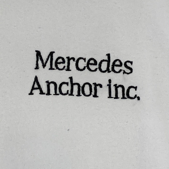 MERCEDES ANCHOR INC. メルセデス アンカーインク 刺繡 Ｔシャツ ホワイト sizeL 瑞穂店