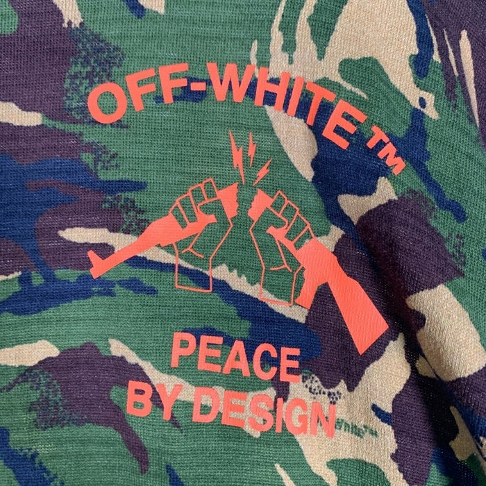 OFF-WHITE オフホワイト PEACE BY DESIGN カモフラージュ プリントTシャツ 迷彩 Size XXL 福生店