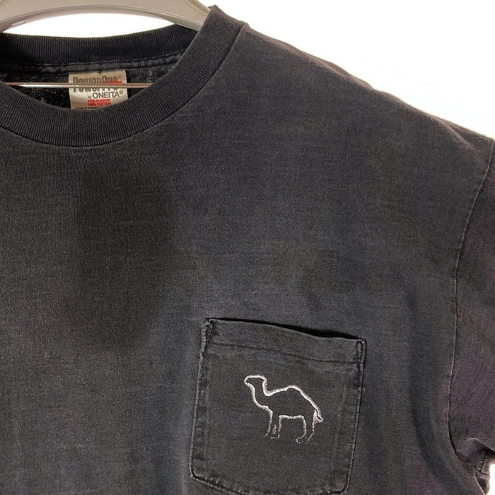 90's~ CAMEL キャメル プリント ポケットTシャツ タバコ ラクダ ONEITA メキシコ製 ブラック Size XL 瑞穂店