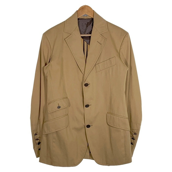 Vivienne Westwood MAN ヴィヴィアンウエストウッドマン 3B コットン テーラードジャケット ベージュ 本切羽 6114M Size 44 福生店