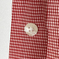 Stussy ステューシー USA製 ギンガムチェック 胸ショーンフォント刺繍 半袖シャツ レッド sizeS 瑞穂店