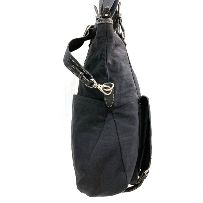 agnes b. Voyage アニエスベー ボヤージュ 2WAY ナイロンバッグ ハンド ショルダー ブラック 瑞穂店