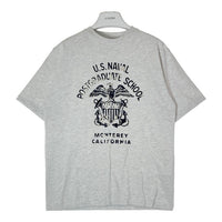 AVIREX アヴィレックス フロッキープリント SCHOOL Tシャツ グレー sizeM 瑞穂店
