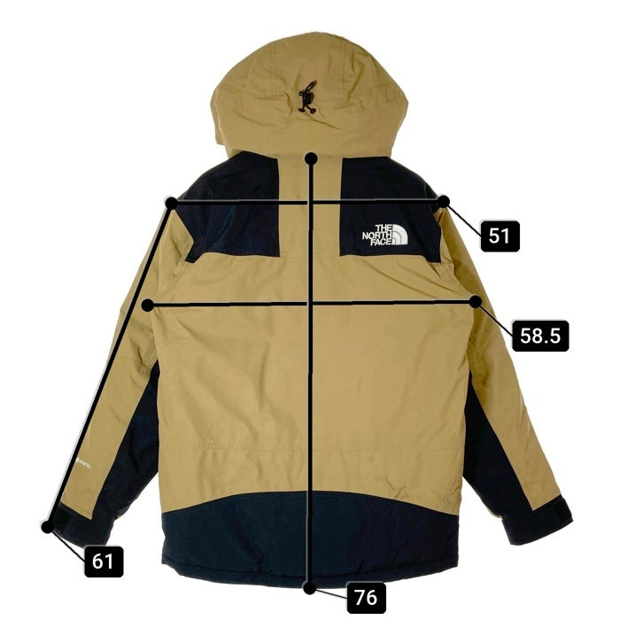 THE NORTH FACE ザノースフェイス ND91930 MOUNTAIN DOWN JACKET GORE-TEX ベージュ sizeM※全体的に汚れあり 瑞穂店