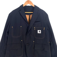 sacai サカイ 24SS Carhartt WIP カーハート Suiting Bonding Jacket スーチングボンディングジャケット リバーシブル ブラック 24-03387M Size 2 福生店
