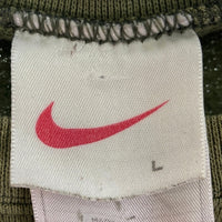 NIKE ナイキ 白タグ USA製 ワッペンロゴ スウェットトレーナー カーキ sizeL 瑞穂店
