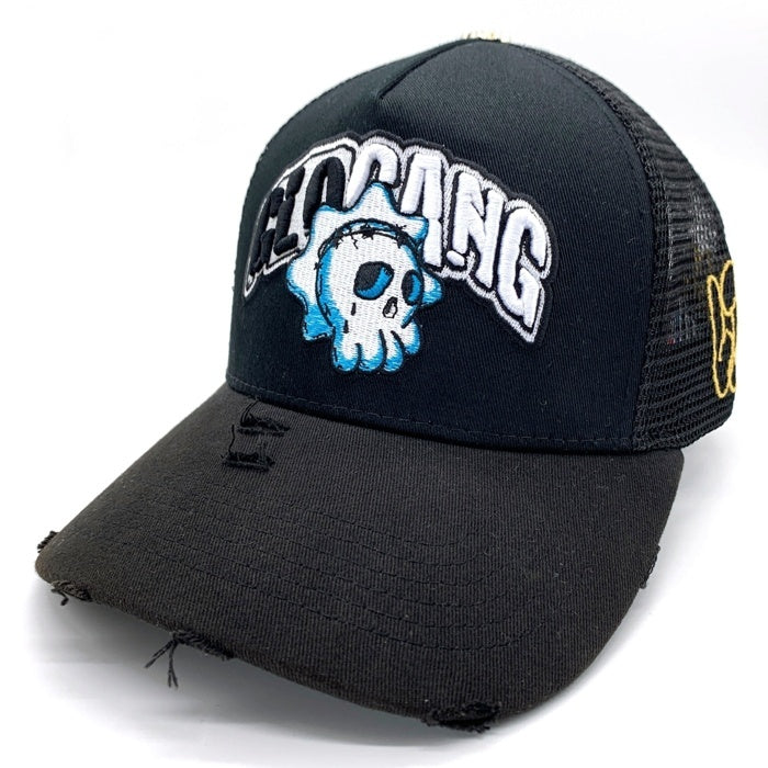 GLO GANG グローギャング Dead Sun Trucker Hat デッドサン トラッカーハット ブラック メッシュキャップ ブラック 福生店