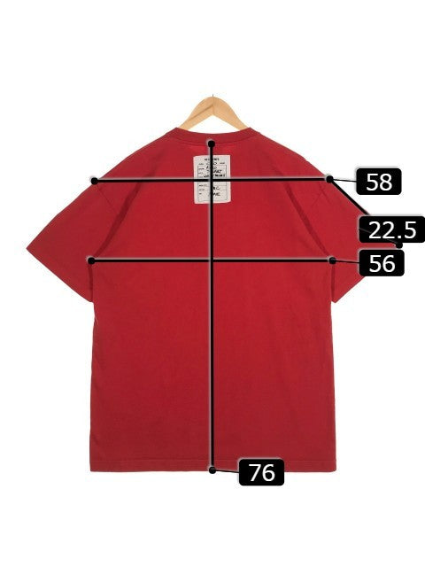 VETEMENTS ヴェトモン 19AW Back Barcode Patch Over Size Tee バックバーコード オーバーサイズTシャツ レッド Size S 福生店