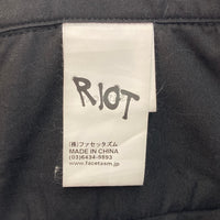 RIOT FACETASM ライオット ファセッタズム サイドライン スウェットパンツ ブラック size M 瑞穂店