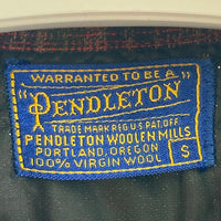 PENDLETON ペンドルトン ウール 長袖シャツ 60s チェック ブラックxレッド sizeS 瑞穂店