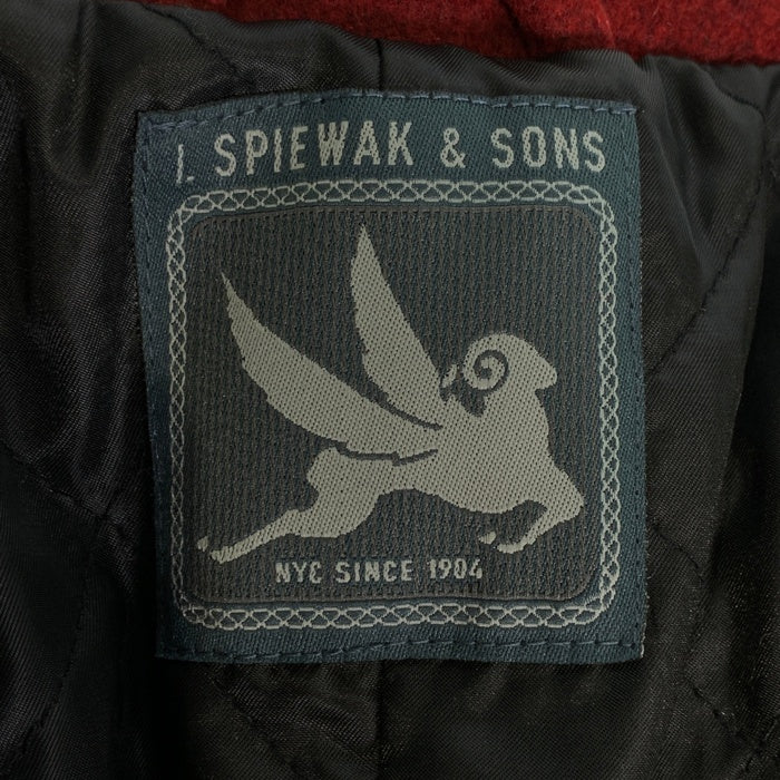 SPIEWAK&SONS スピワック ウール ダブルピーコート レッド 並行品 Size S-M 相当 福生店