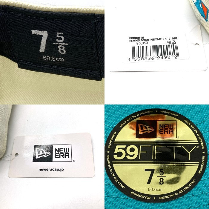 NEW ERA ニューエラ City icon ニューヨークメッツ 59FIFTY ベースボールキャップ アイボリー×エメラルドグリーン size60.6 瑞穂店
