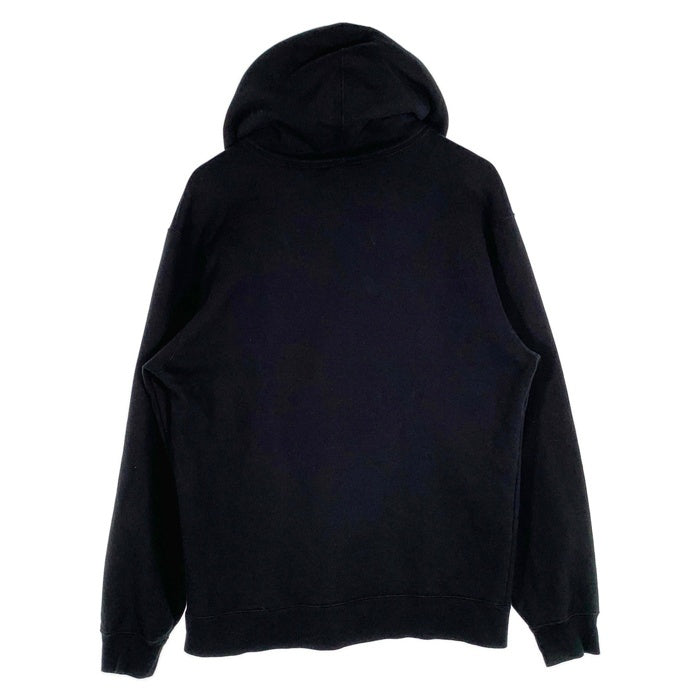 SUPREME シュプリーム 19AW NIKE ナイキ Leather Applique Hooded Sweatshirt レザーアップリケ プルオーバースウェットパーカー ブラック CK6225-010 Size M 福生店