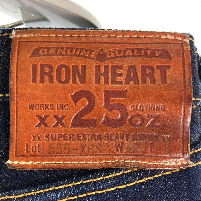 IRON HEART アイアンハート 555-XHS 25oz セルビッチ デニム スーパースリムストレート インディゴ size40 瑞穂店