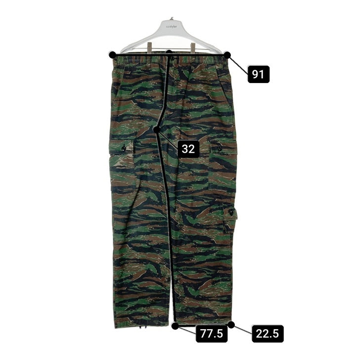 WTAPS ダブルタップス 171GWDT-PTM09 JUNGLE.STOCK 01 TROUSERS.COTTON.TWILL TIGER STRIPE カーゴパンツ タイガーストライプ カーキ size3 瑞穂店