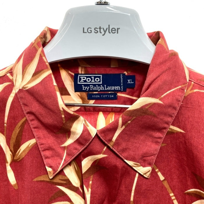 Polo by Ralph Lauren ポロラルフローレン コットン オープンカラーシャツ アロハ レッド Size XL 瑞穂店