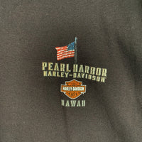Harley-Davidson ハーレーダビッドソン PEARL HARBOR REMEMBER プリントTシャツ ブラック 2019コピーライト Size L 福生店