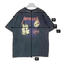 METALLICA メタリカ  AND JUSTICE FOR ALL メタル・ジャスティス 公式タグ USA製 シングルステッチ 1988年コピーライト Tシャツ フェードブラック sizeXL 瑞穂店