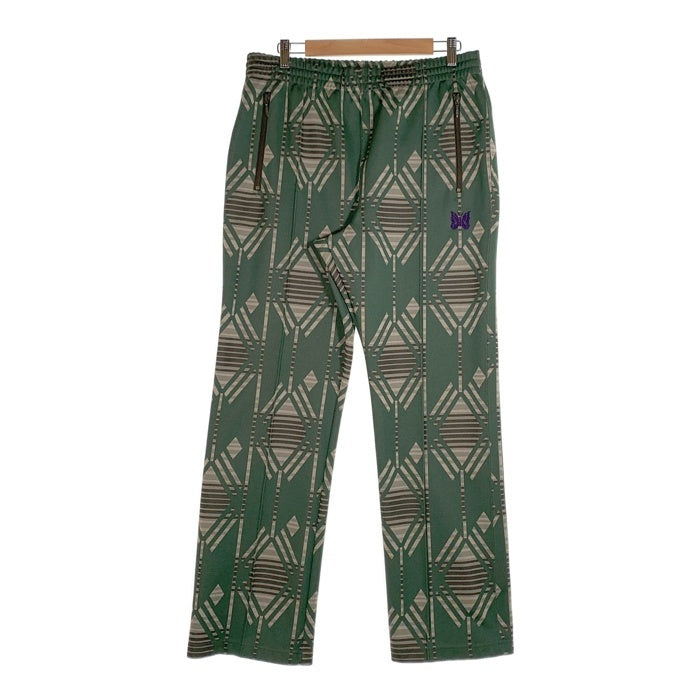 Needles ニードルズ Track Pants Poly Jq トラックパンツ ポリジャガード グリーン NS243 Size L 福生店