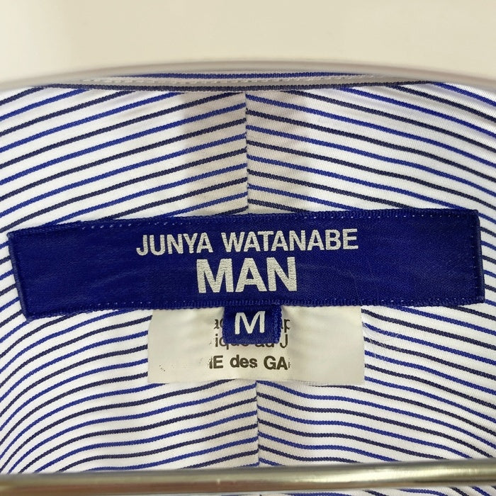 JUNYA WATANABE MAN ジュンヤワタナベマン WK-B028 AD2022 Roy Lichetenstein ロイ・リキテンスタイン パッチワーク コミック調 半袖シャツ ブルー sizeM 瑞穂店