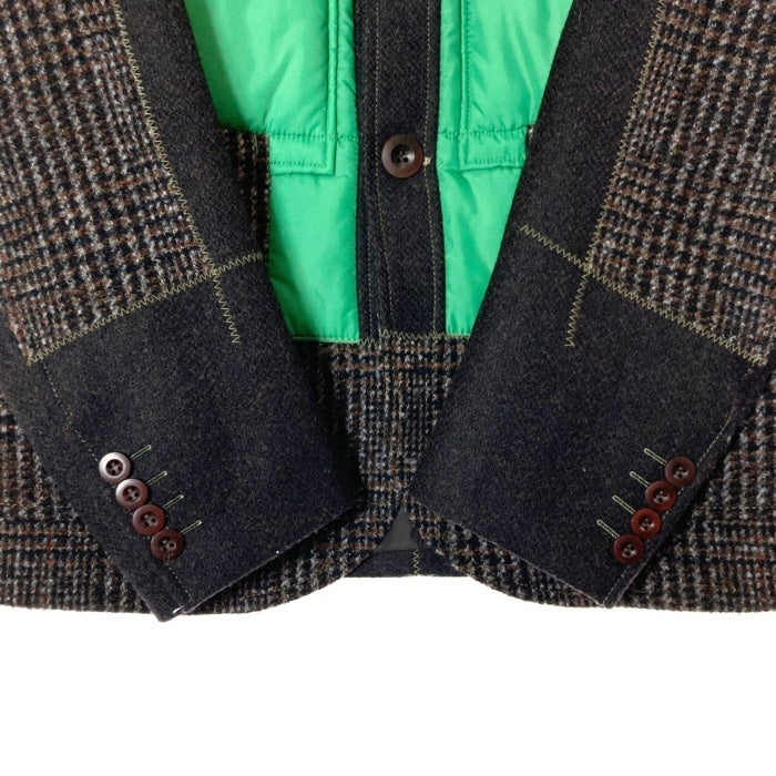 JUNYA WATANABE COMME des GARCONS MAN ジュンヤワタナベ コムデギャルソンマン WF-J008 AD2020 中綿切替 テーラードジャケット グリーン sizeS 瑞穂店
