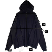DISCOVERED ディスカバード DOCKING HOODIE ドッキングフーディー ジップアップパーカー ブラック チャンピオン別注 DC-B2-CU-12 Size 3 福生店