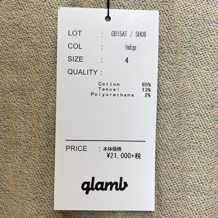 glamb グラム L/S Denim Shirts デニムシャツ スナップボタン インディゴ GB15AT/SH08 Size 4 瑞穂店