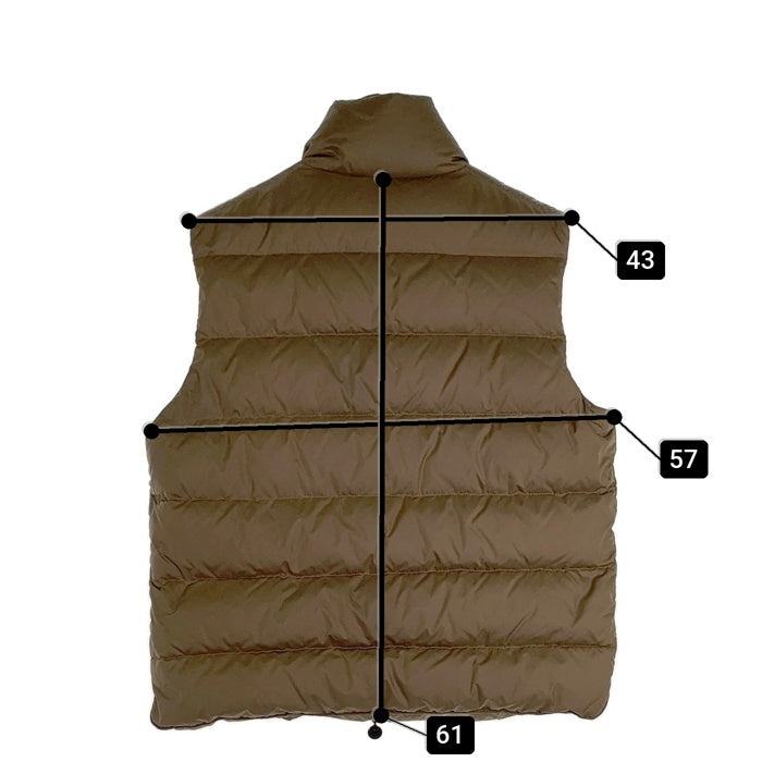 MONCLER モンクレール CHEVAL シュヴァル ダウンベスト ポリエステル ベージュ モンクレールジャパン size 3 福生店