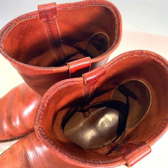 90's RED WING レッドウィング 866 PECOS BOOTS ペコスブーツ 赤茶 オロラセット 92年 緑犬タグ Size 8.5E (26.5cm) 福生店