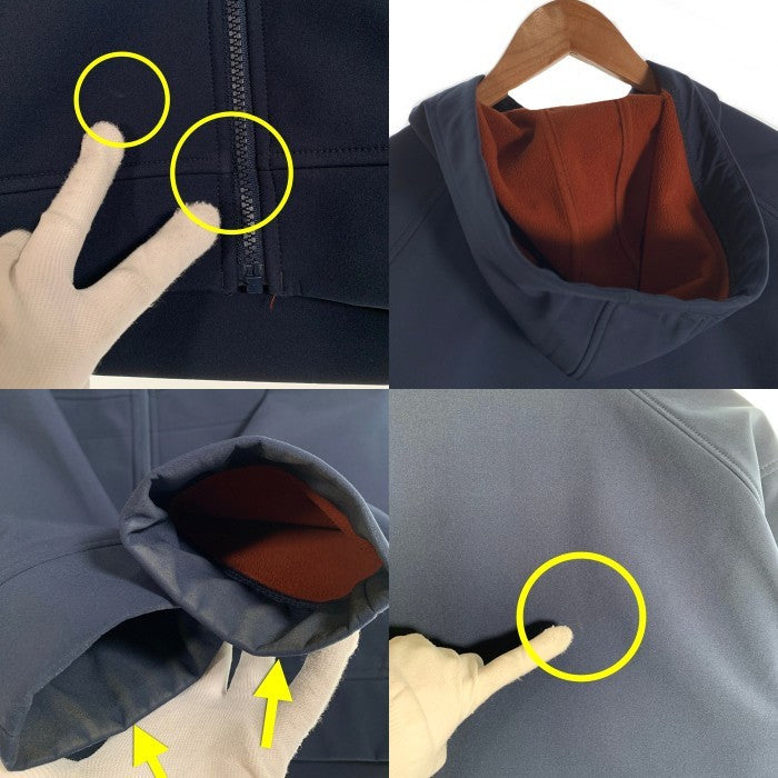 SIMS シムス ローグフーディー ポリエステル ジップアップジャケット ネイビー Size L 福生店