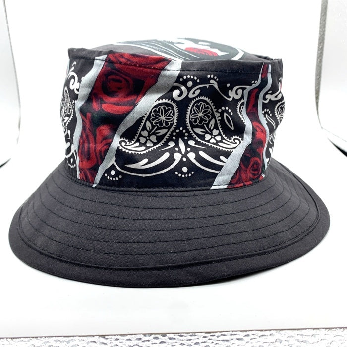 CHALLENGER チャレンジャー BROSH HOSOI BUCKET HAT コットン プリント バケットハット ブラック Size L (約60cm) 福生店