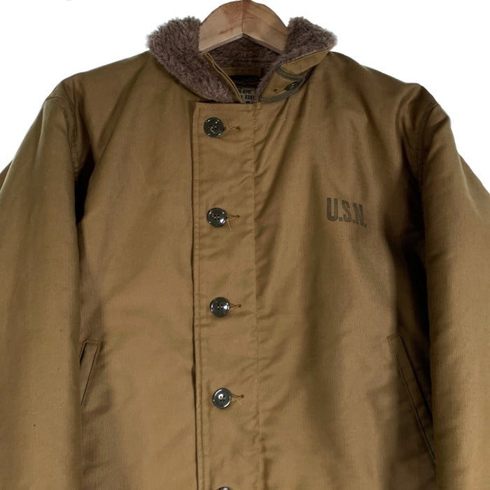 BUZZ RICKSON'S バズリクソンズ 東洋エンタープライズ U,S.NAVY 米海軍 Type N-1 NAVY DEPARTMENT DEMOTEX-ED デッキジャケット カーキ BR15345 Size 38 福生店