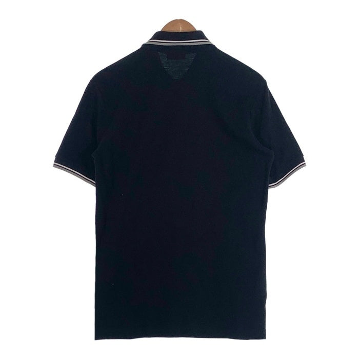 PRADA SPORT プラダスポーツ 鹿の子 ポロシャツ 半袖 ブラック コットン SJ887 2011 Size M 福生店