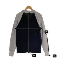 CUSHMAN クッシュマン 2トーン スウェットカーディガン グレー ブラック Size M 福生店