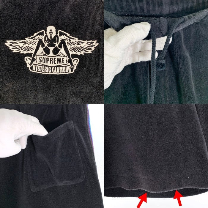 SUPREME シュプリーム 21SS Hysteric Glamour ヒステリックグラマー Velour Short ベロアショーツ ショートパンツ ブラック Size M 福生店
