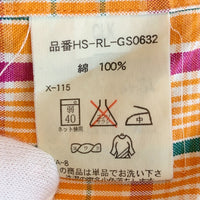 Ralph Lauren ラルフローレン BLAKE ボタンダウン チェックシャツ オレンジ TWO-PLY COTTON Size L 福生店