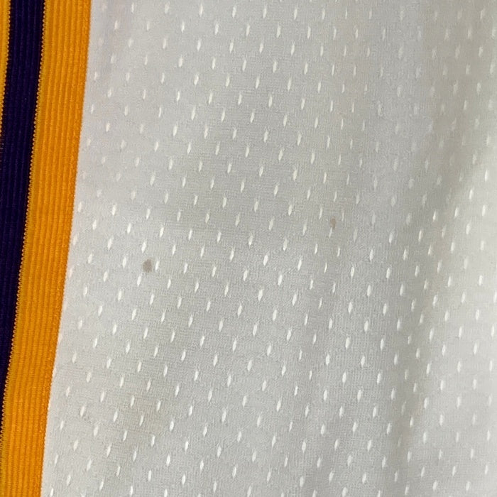 Mitchell&Ness ミッチェルアンドネス SWINGMAN COLLECTION ロサンゼルス・レイカーズ バスケットパンツ バスパン ホワイトxパープル sizeL 瑞穂店