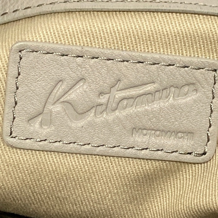 kitamura キタムラ 本革２WAYショルダーバッグ グレー 瑞穂店