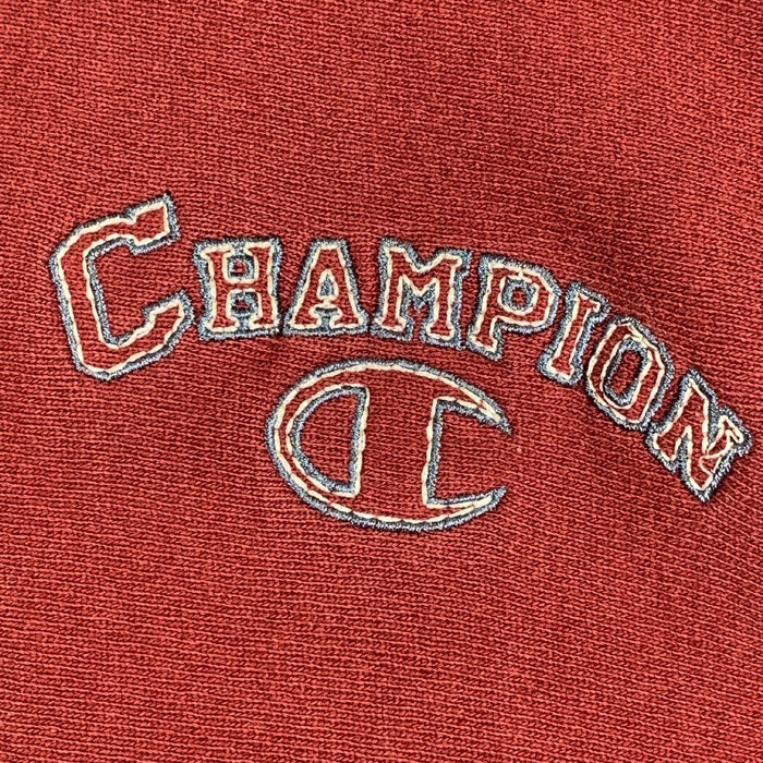 90's Champion チャンピオン REVERSE WEAVE リバースウィーブ リブライン クルーネックスウェットトレーナー エンジ トリコ刺繡 Size M 福生店