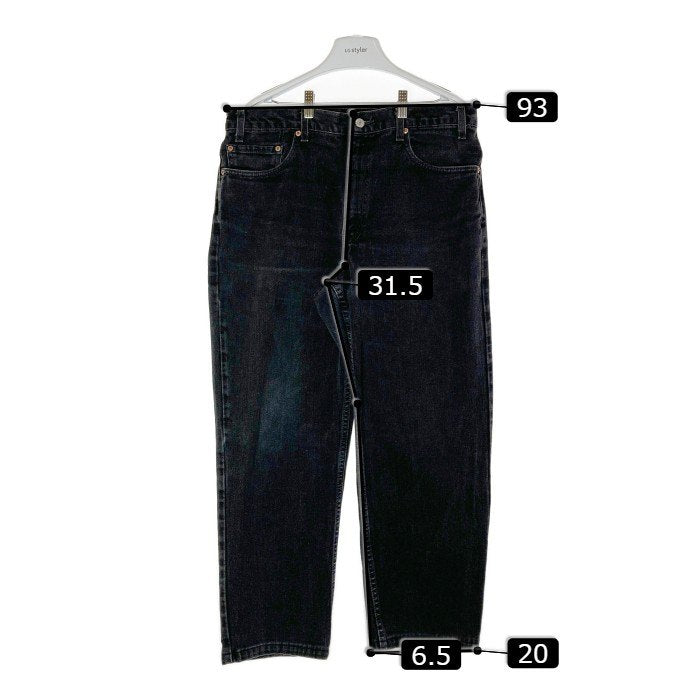 Levi’s リーバイス 550 0260 USA製 00s 後染め ボタン裏554 デニムパンツ ブラック sizeW36 瑞穂店