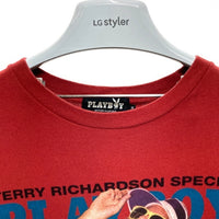 HYSTERIC GLAMOUR ヒステリックグラマー PLAY BOY プレイボーイ プリントTシャツ レッド 12171CT02 Size M 瑞穂店