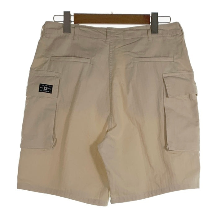 12 JUUNI ジュウニ ヘリンボーン カーゴ ショーツ ハーフパンツ ナチュラル Size W34 L32 福生店