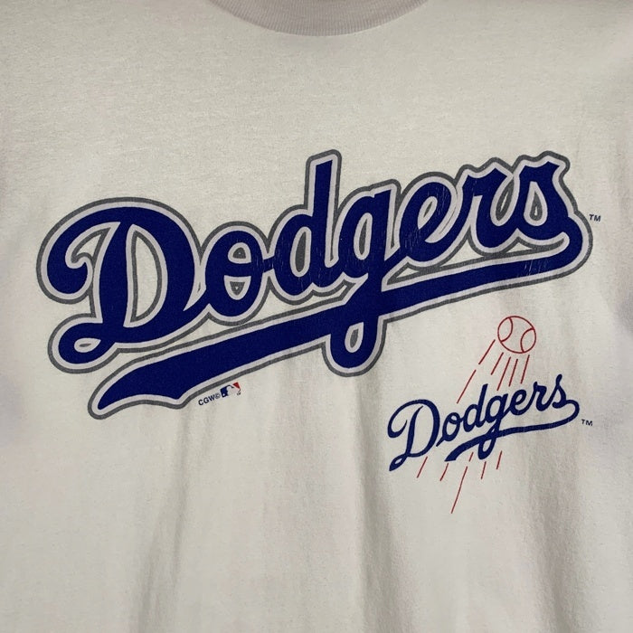 90's Los Angeles Dodgers ロサンゼルス・ドジャース 半袖 プリント Tシャツ ホワイト ブルー Size M 福生店