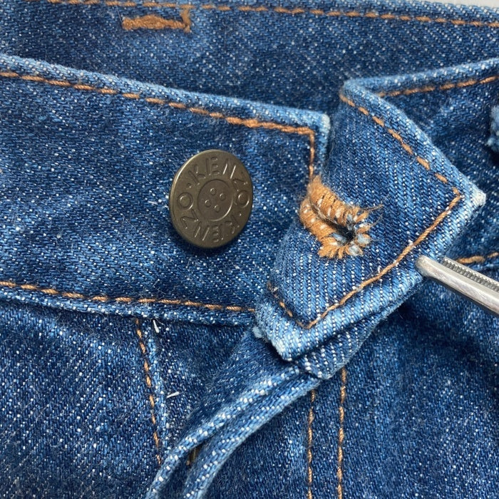 KENZO JEANS ケンゾージーンズ 北斎タグ ボタンフライ テーパード デニムパンツ インディゴ size85cm 瑞穂店