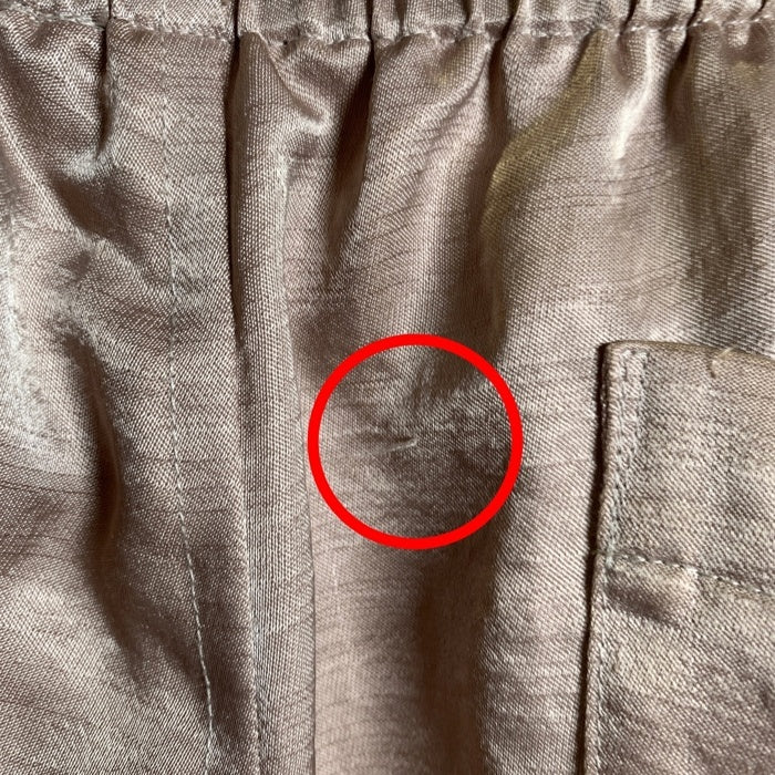 Needles ニードルズtring Cowboy Short - Poly Slub Sateen ストリングカウボーイショーツ サテンショートパンツ ベージュ MR255 Size S 福生店