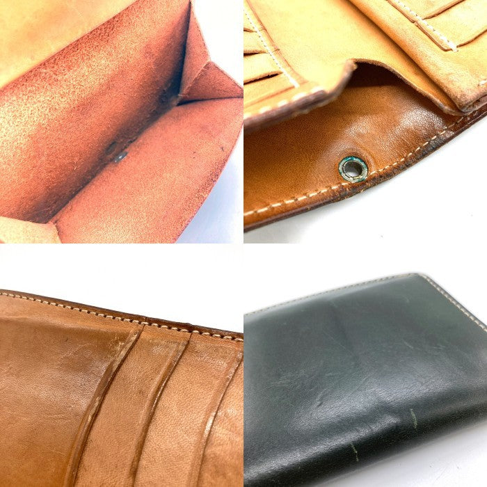 OPUS オーパス 二つ折り レザーウォレット ダークグリーン size-※使用感・ペン跡あり 瑞穂店