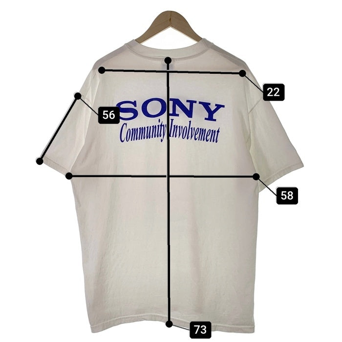 00's SONY ソニー Community Involvement プリントTシャツ ホワイト Hanes メキシコ製 Size XL 福生店