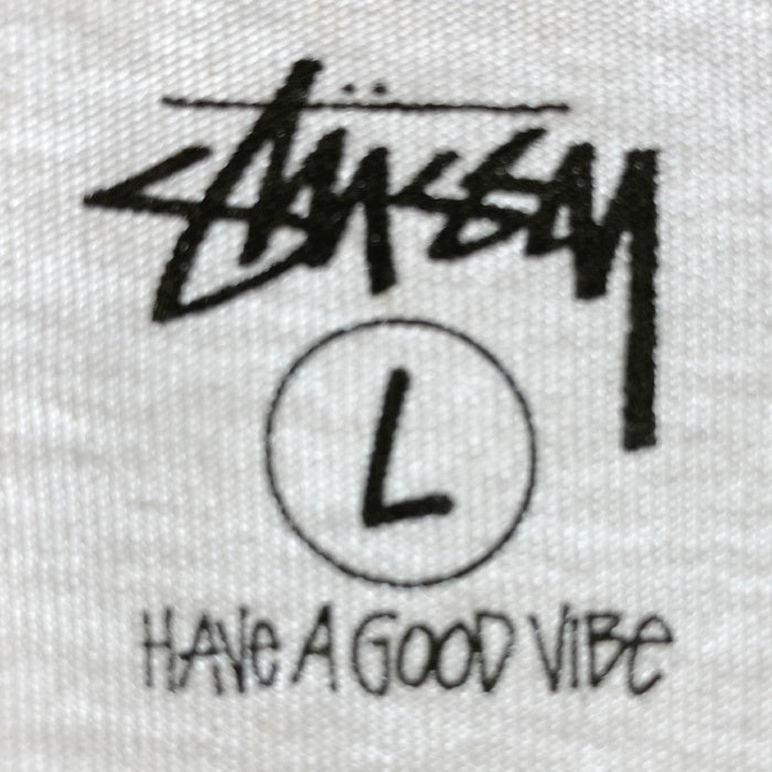 STUSSY ステューシー Schott ショット 100周年 BUILT FOR THE LONG HAUL!! Tシャツ ホワイト sizeL★汚れ有 瑞穂店